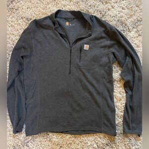 Carhartt Dark Gray Sweatshirt with Gold Logo Size XL‎